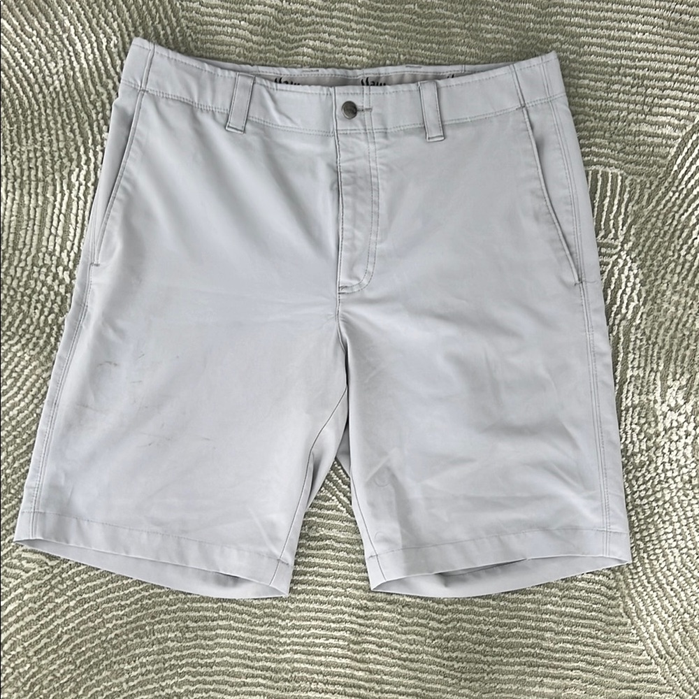 Callaway Gray Flat Front Shorts Classic Style